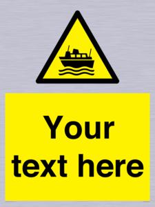Custom warning ferries crossing vessels